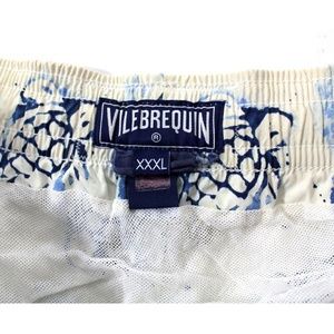 Vilebrequin Swim - Vilebrequin Ivory Blue Sea Turtle Swim Trunks Vilebrequin Swim - Vilebrequin Ivory Blue Sea Turtle Swim Trunks